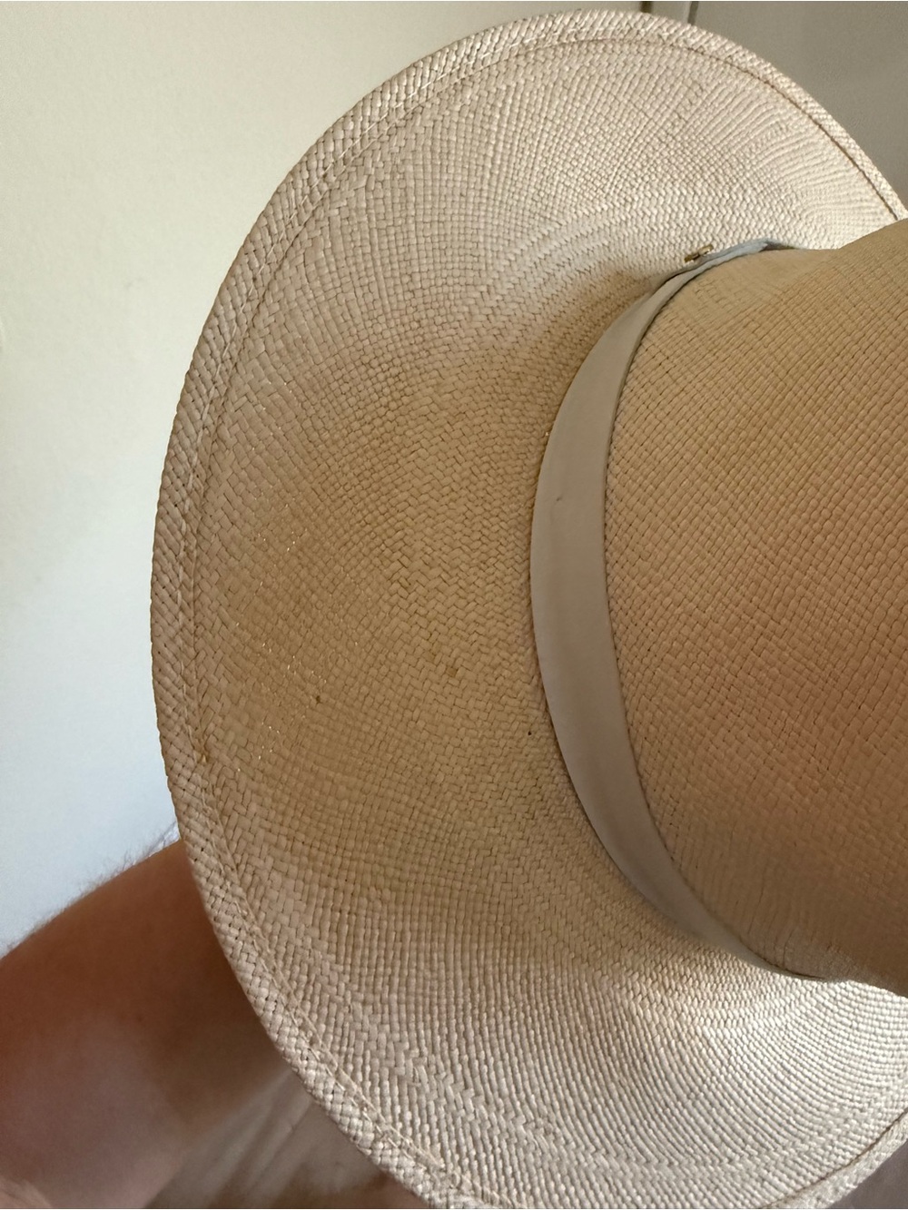Janessa Leone Straw Aisley Hat in Bleach - Picture 4 of 4